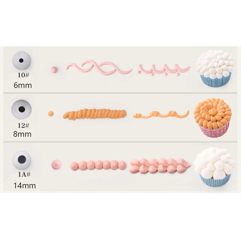 piping nozzles cake decorating