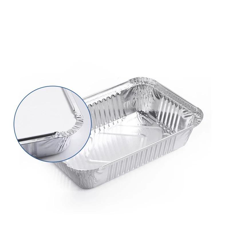 Aluminium Foil Rectangular Container 8 x 4 in, 750 ml - Bamagate