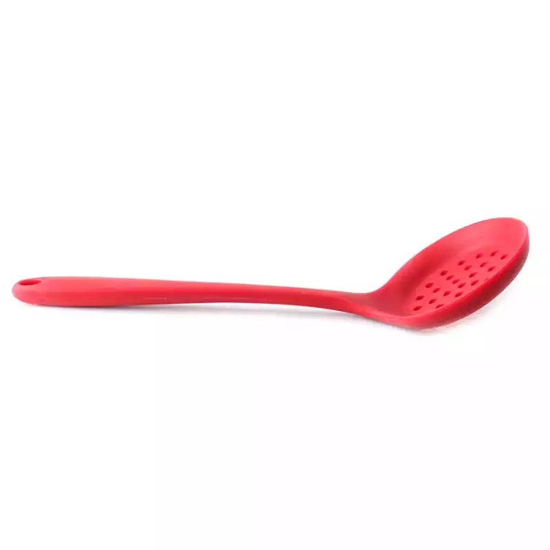 silicone Slotted Skimmer Spoon Strainer