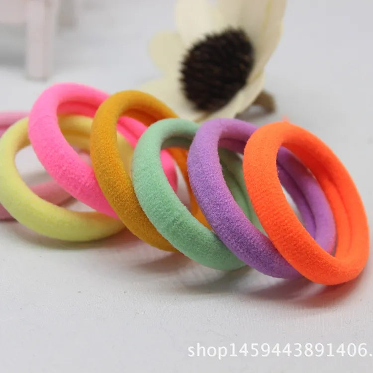 Hair Wool Bands Assorted Colour 4 PCS