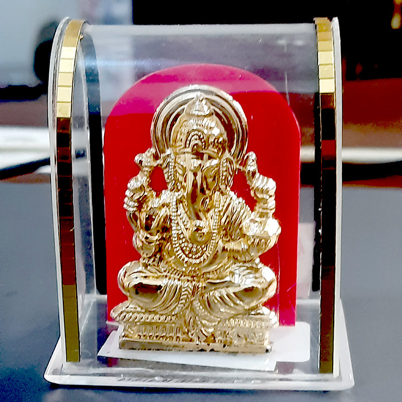 God Ganesh Idol gold plated