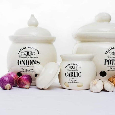 Onion Storage Vented Ceramic Container - Bamagate