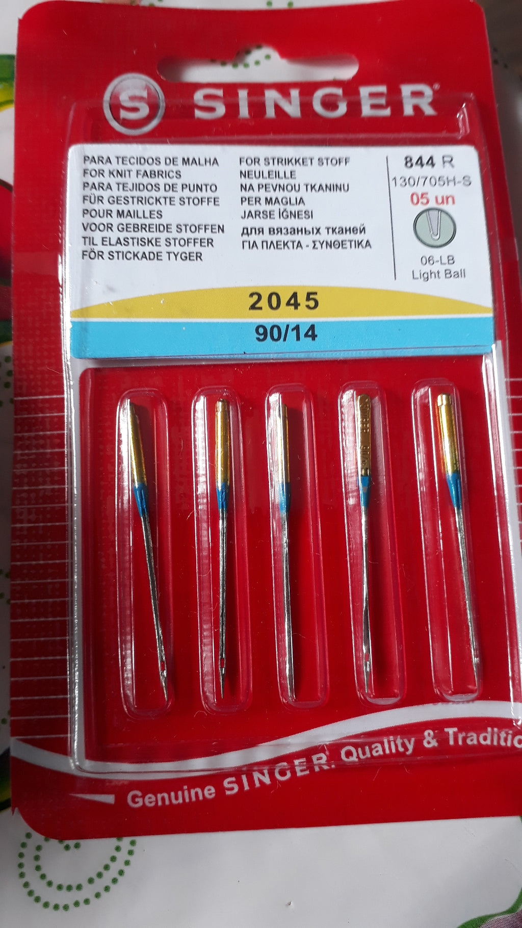 Singer Needles 2020 Size 90/14 - 5 Units