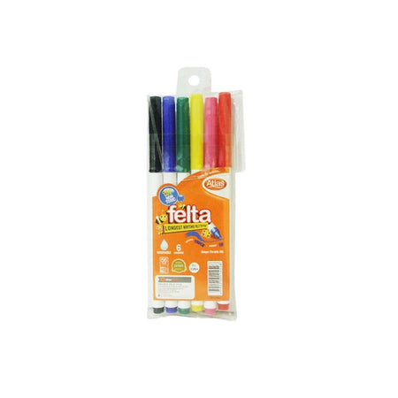 Atlas Multi Colour Felt Pen Set School Colouring - Bamagate