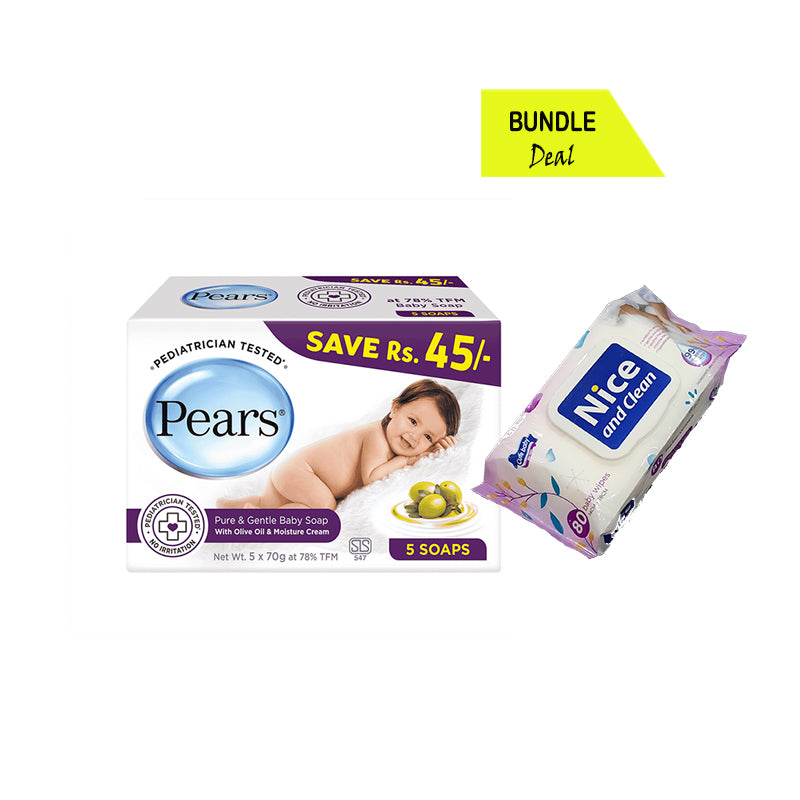 Pears Baby Soap Wet Wipes Pack