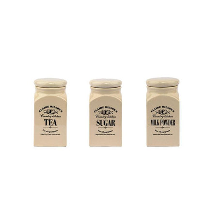 Ceramic Canister Coffee, Tea Milk Powder 