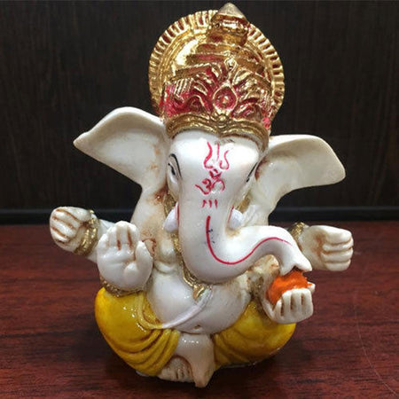 ceramic ganesha idol mini statue