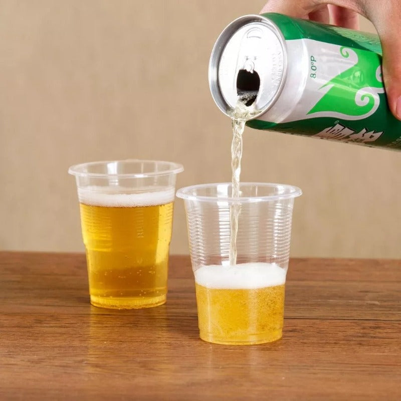 clear disposable plastic cup