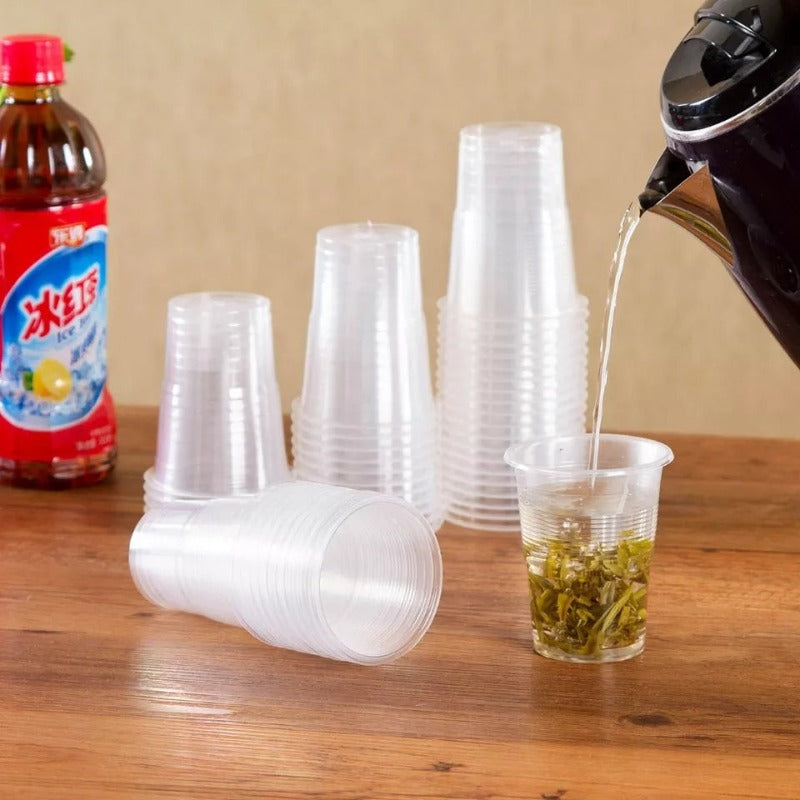 clear disposable plastic cup