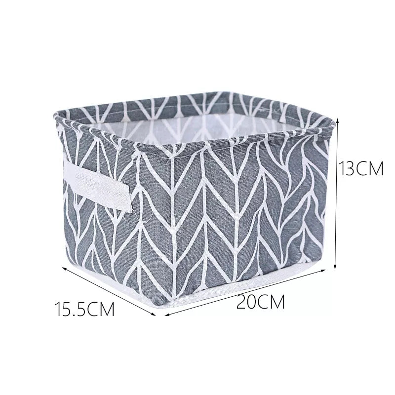 Cotton Linen Portable Storage Basket