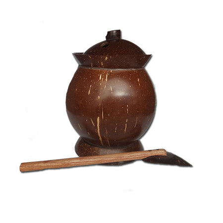 coconut shell salt container