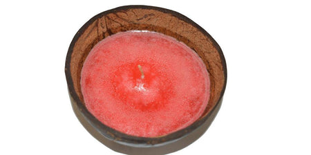 Coconut Shell Candle Handmade for Home - bamagate-com