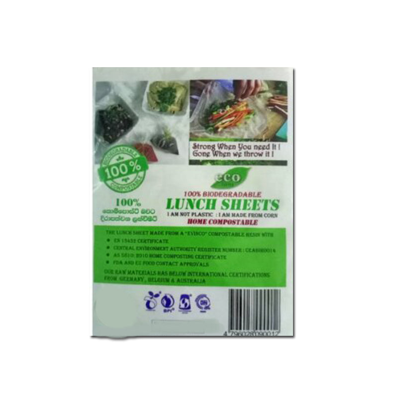 Lunch Sheet Eco Friendly 100PCS