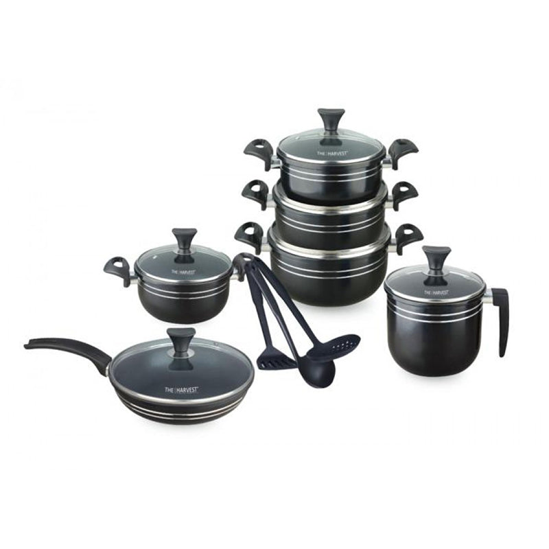 DC DICLASSE 7PCS Nonstick Cookware Set Kitchen Pots Pans with Glass Lid  Soup Pot Milk Pan Frying Pan