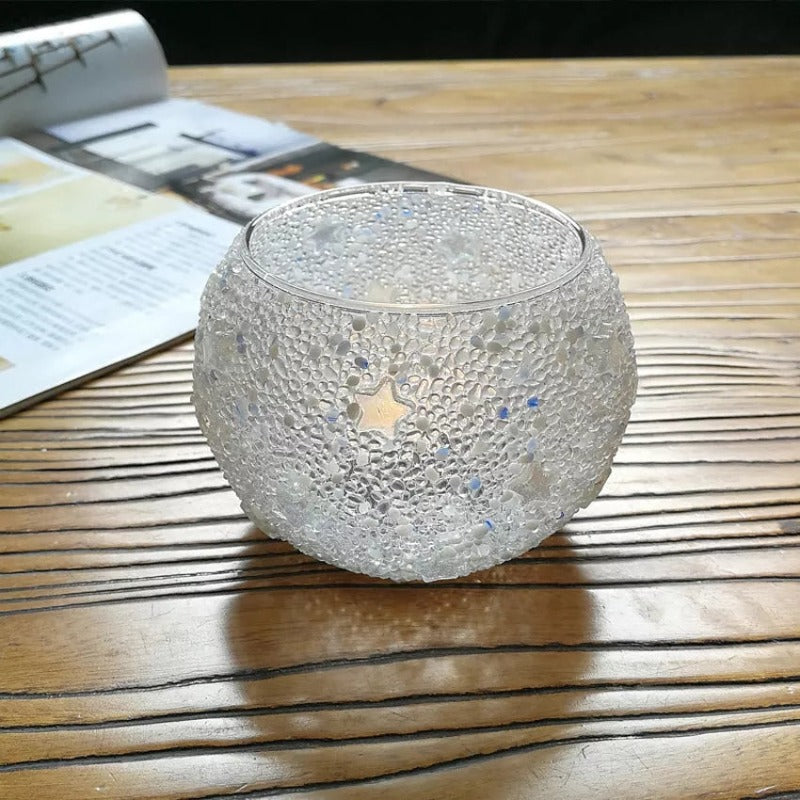 glass candle holder