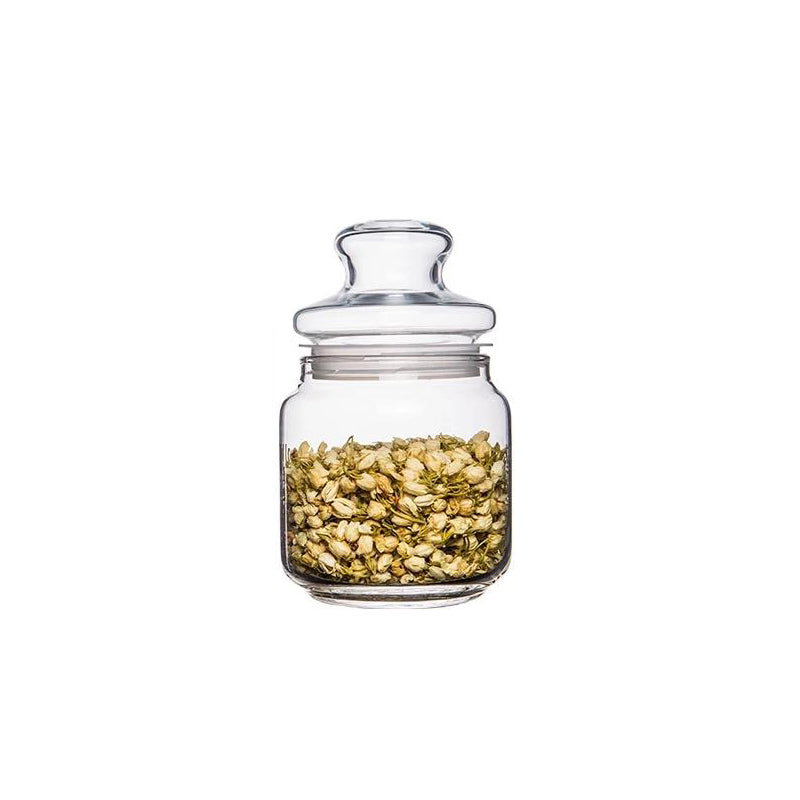 glass food storage bottle