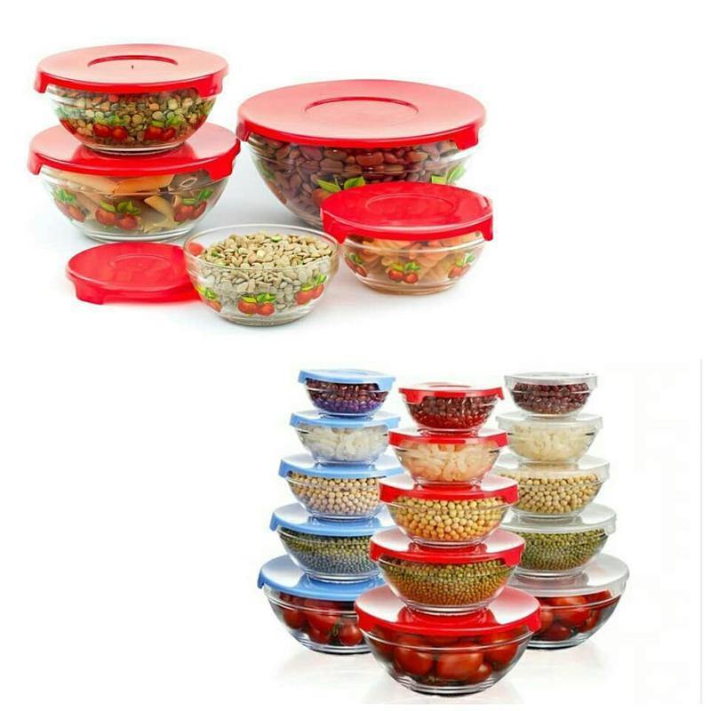 glass bowl 5 pcs set