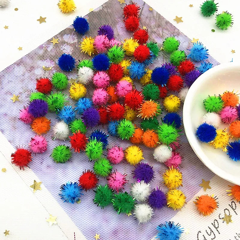 Glitter Pom Pom Soft Balls