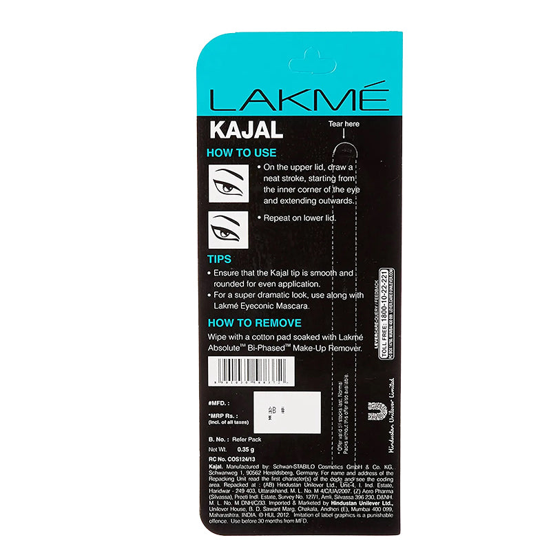 lakme eyeconic kajal black