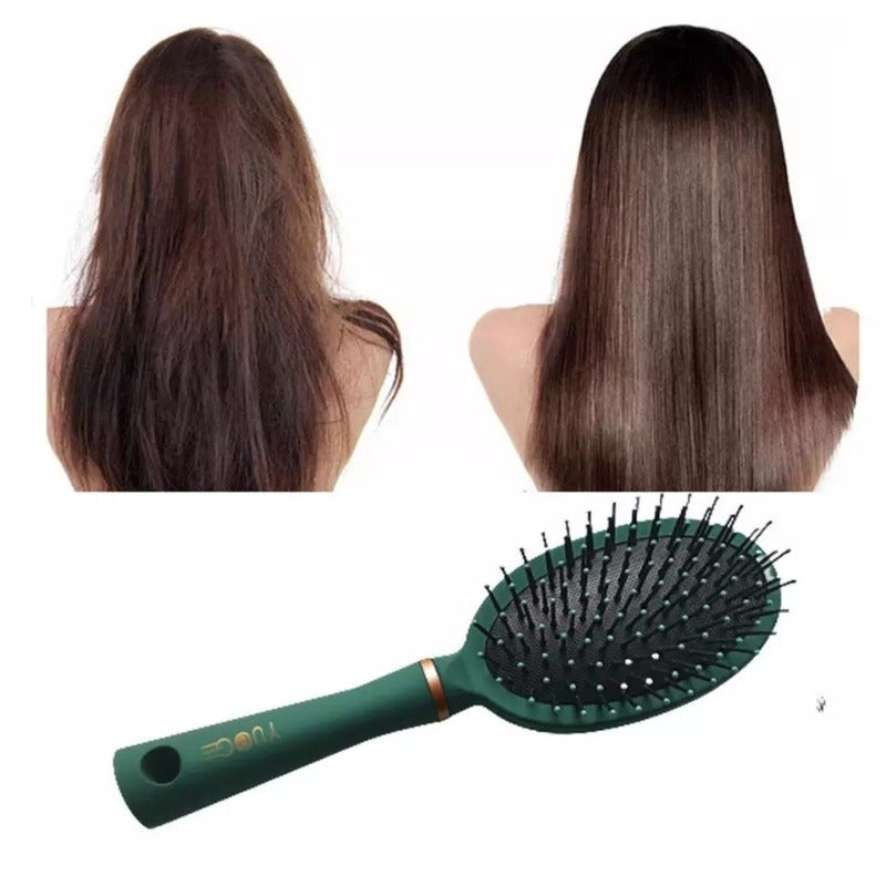 massage oval hair brush