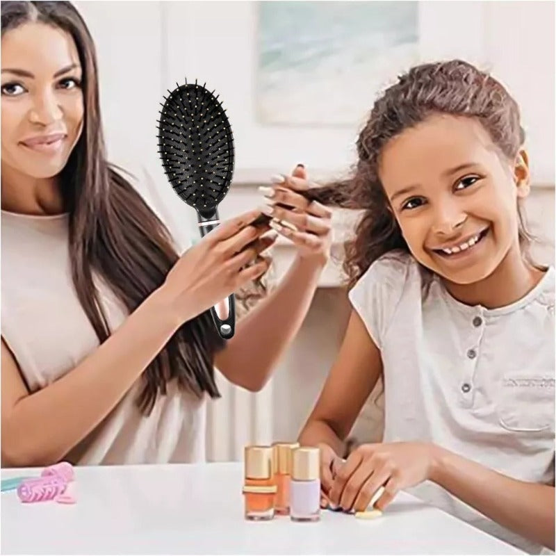 massage oval hair brush