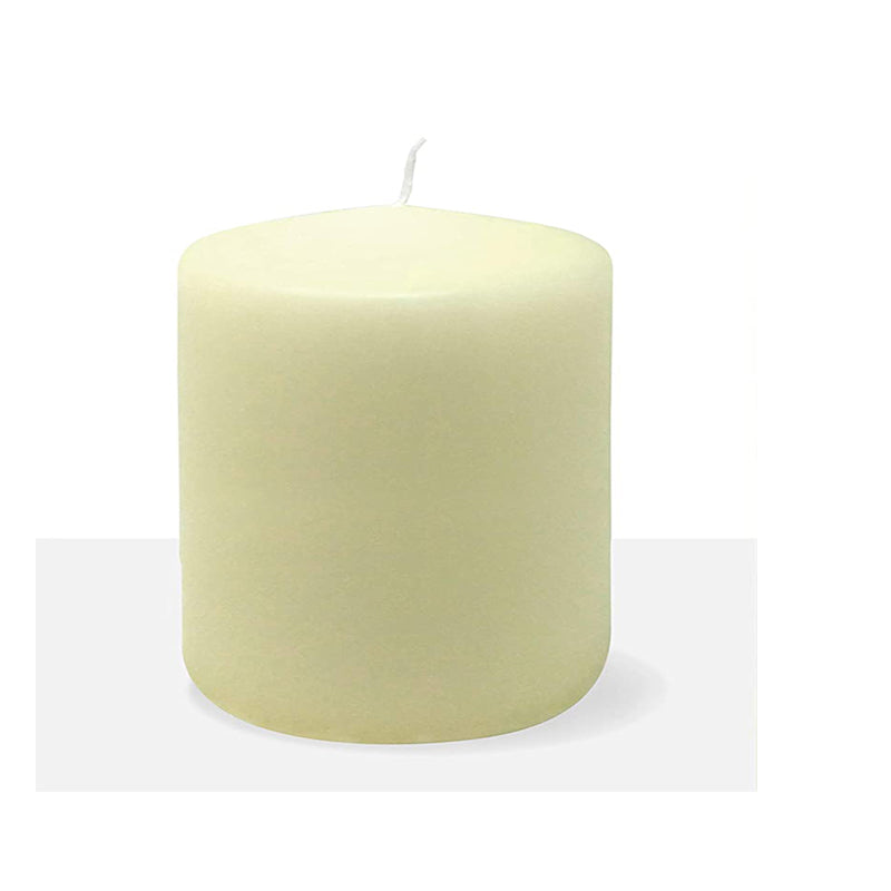 pillar candle unscented white