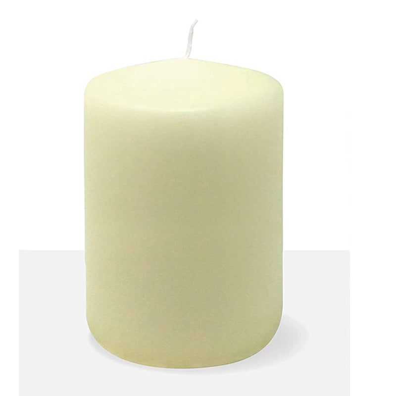 pillar candle unscented white