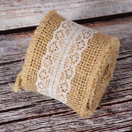 jute Lace natural ribbon