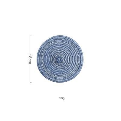 Round Design Table  Solid Linen Table Mat - bamagate-com