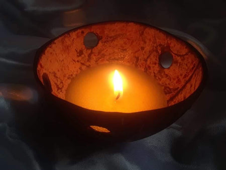 Coconut Shell Candle Handmade for Home - bamagate-com