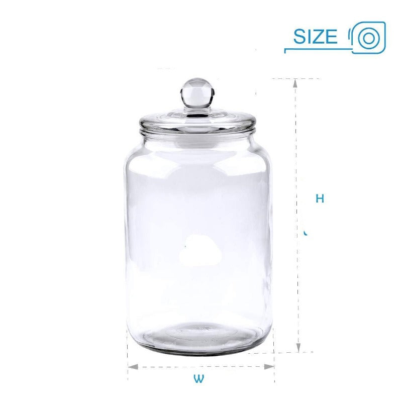 Glass Jars, Candy Jar with Lid For Household, Food Grade Clear Jars - Bamagate