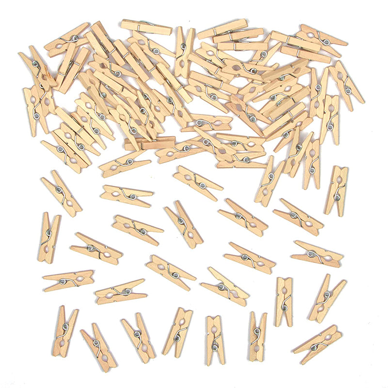 20 PCs Mini Wooden Clips