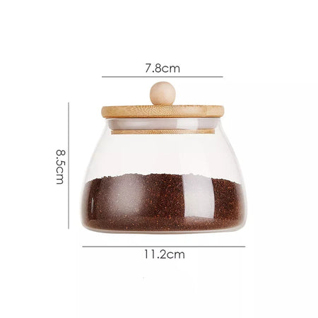 wooden lid airtight storage jars bottle