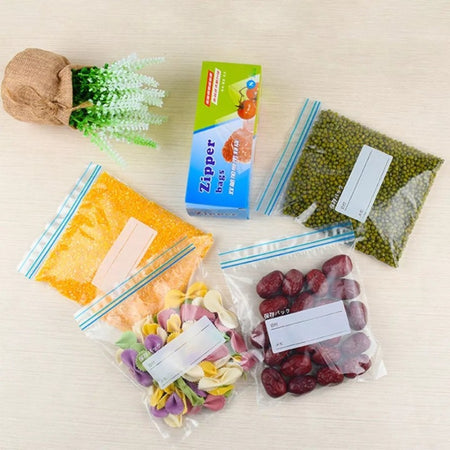 zip lock bag food storage